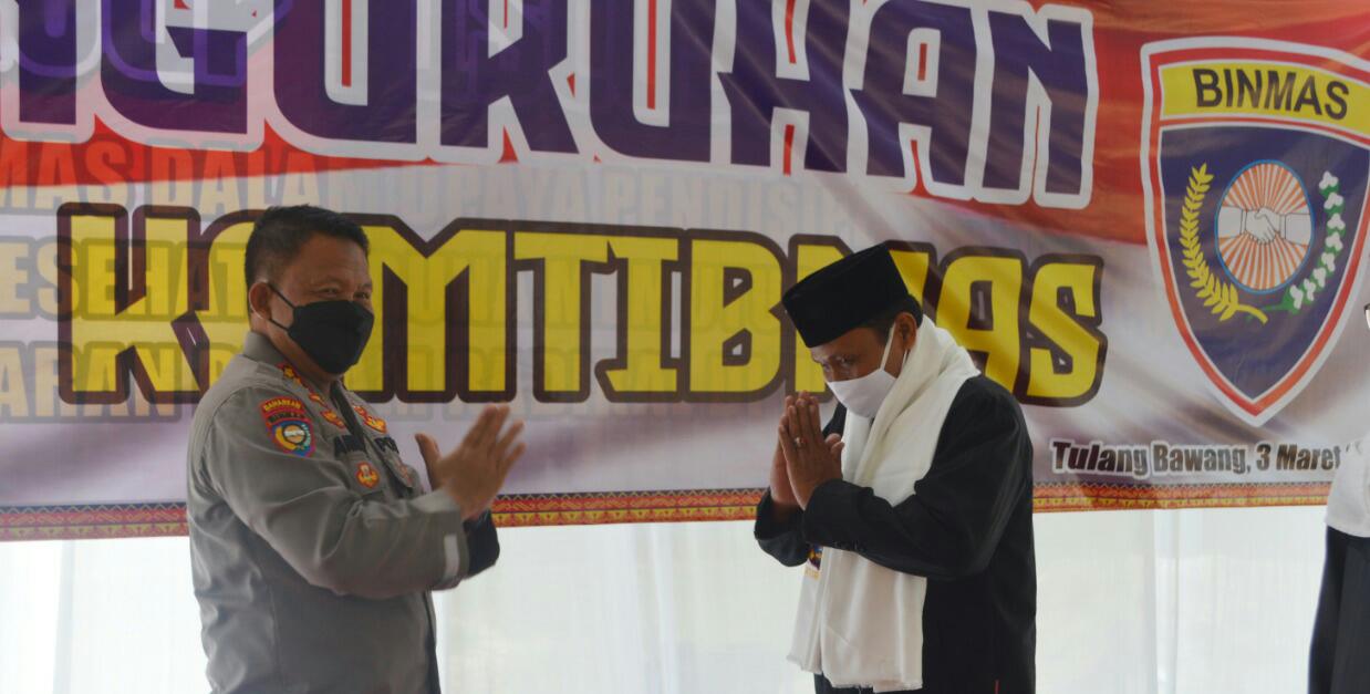 Dir Binmas Polda Lampung Kukuhkan Dai Kamtibmas Kabupaten Tulang Bawang